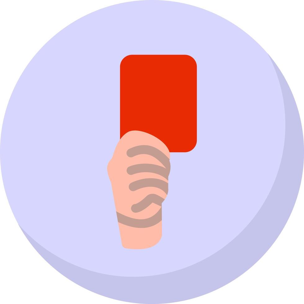 Red Card Vector Icon Design