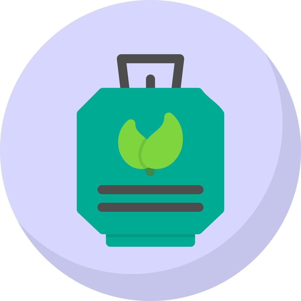 Biogas Cylinder Vector Icon Design