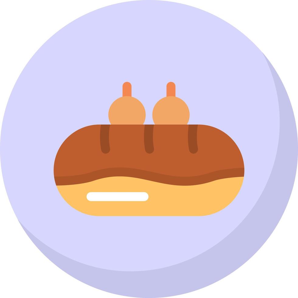 Eclair Vector Icon Design