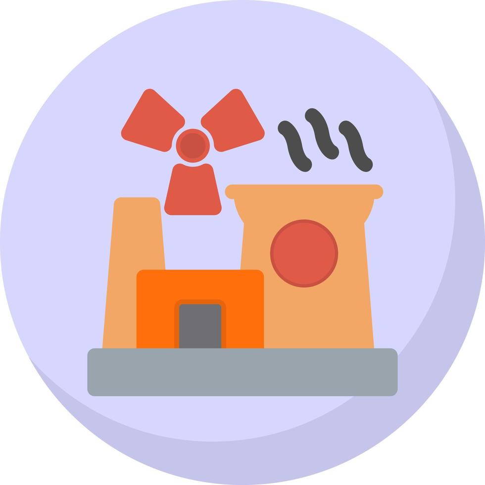 Nuclear Energy Vector Icon Design