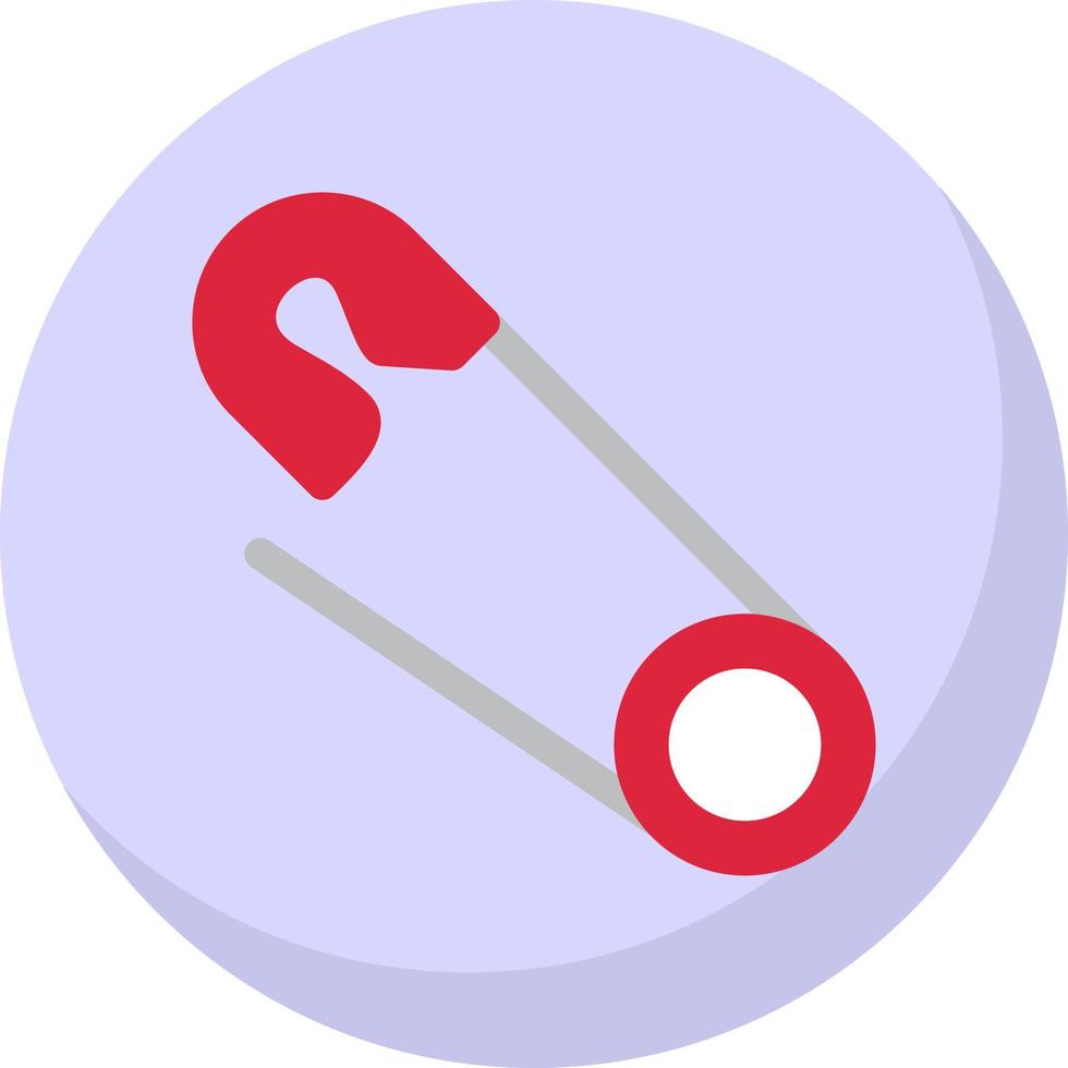 Safety Pin Vector Icon Design