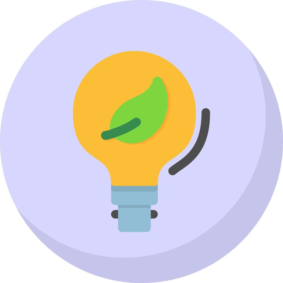 Eco Bulb Vector Icon Design