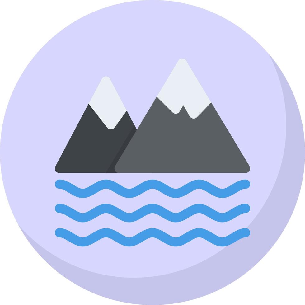 Bay Landscape Vector Icon Design