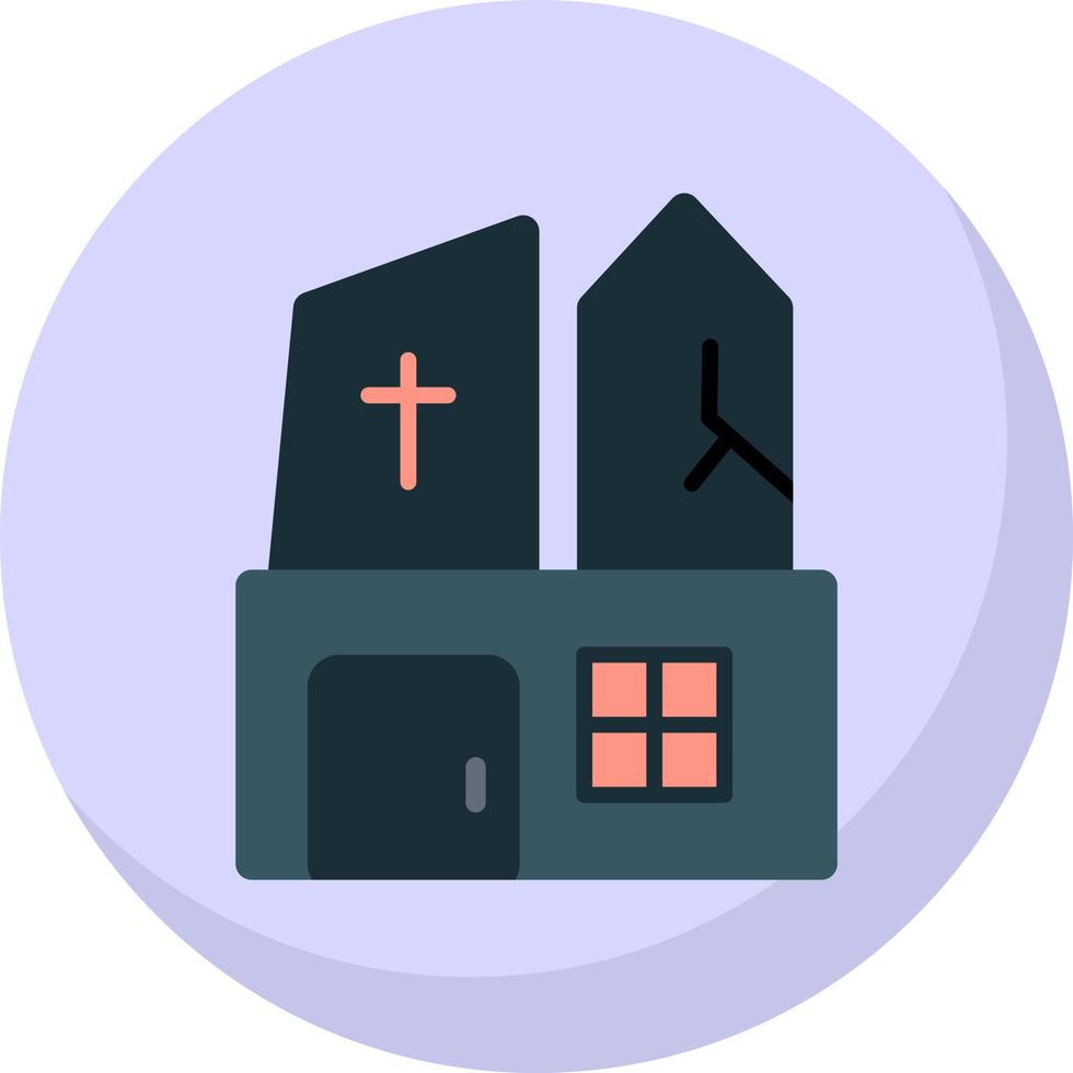 Ghost Castle Vector Icon Design