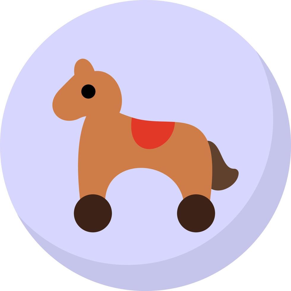 diseño de icono de vector de caballo de juguete