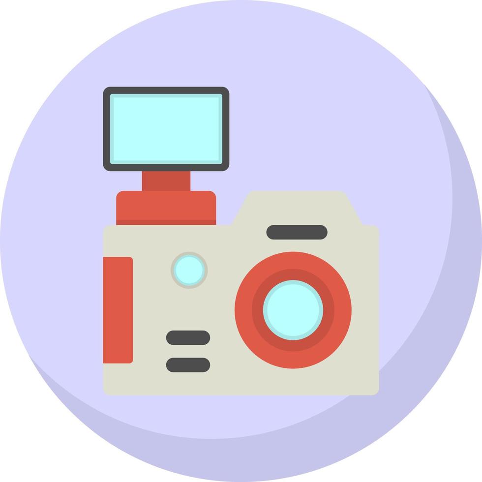 diseño de icono de vector de cámara dslr