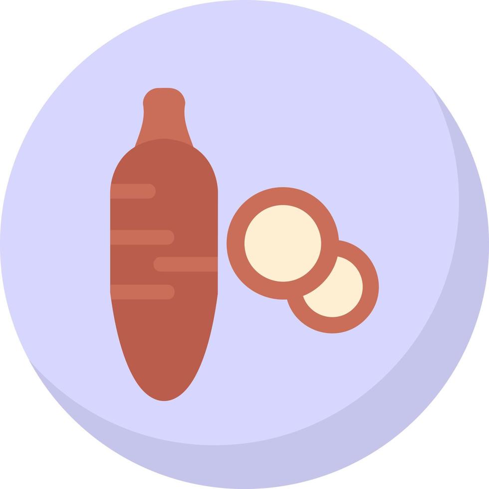 diseño de icono de vector de yuca