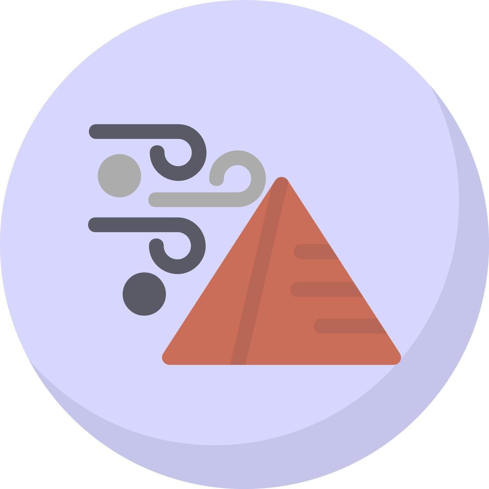 Desert Sandstorm Vector Icon Design