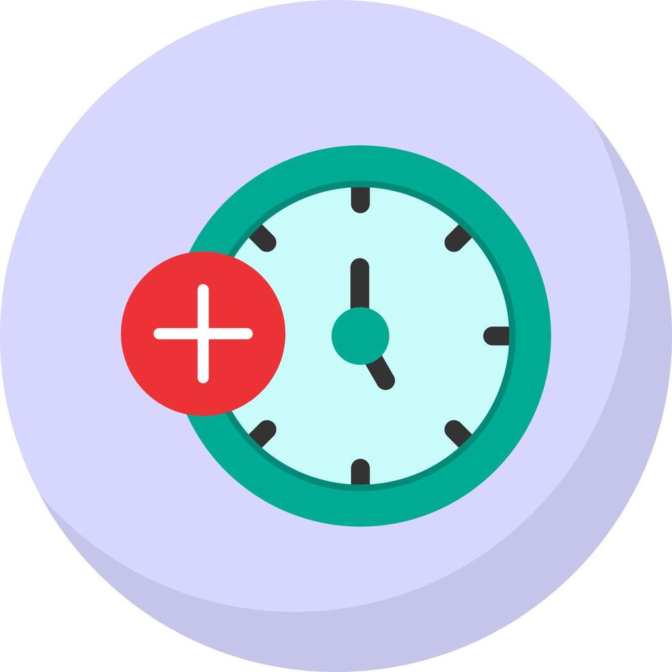 Medical Clock Vector Icon Design