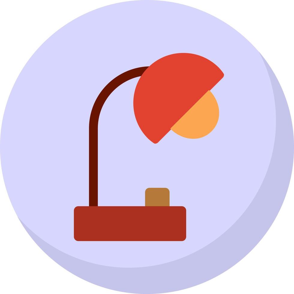 Desk Lamp Vector Icon Design