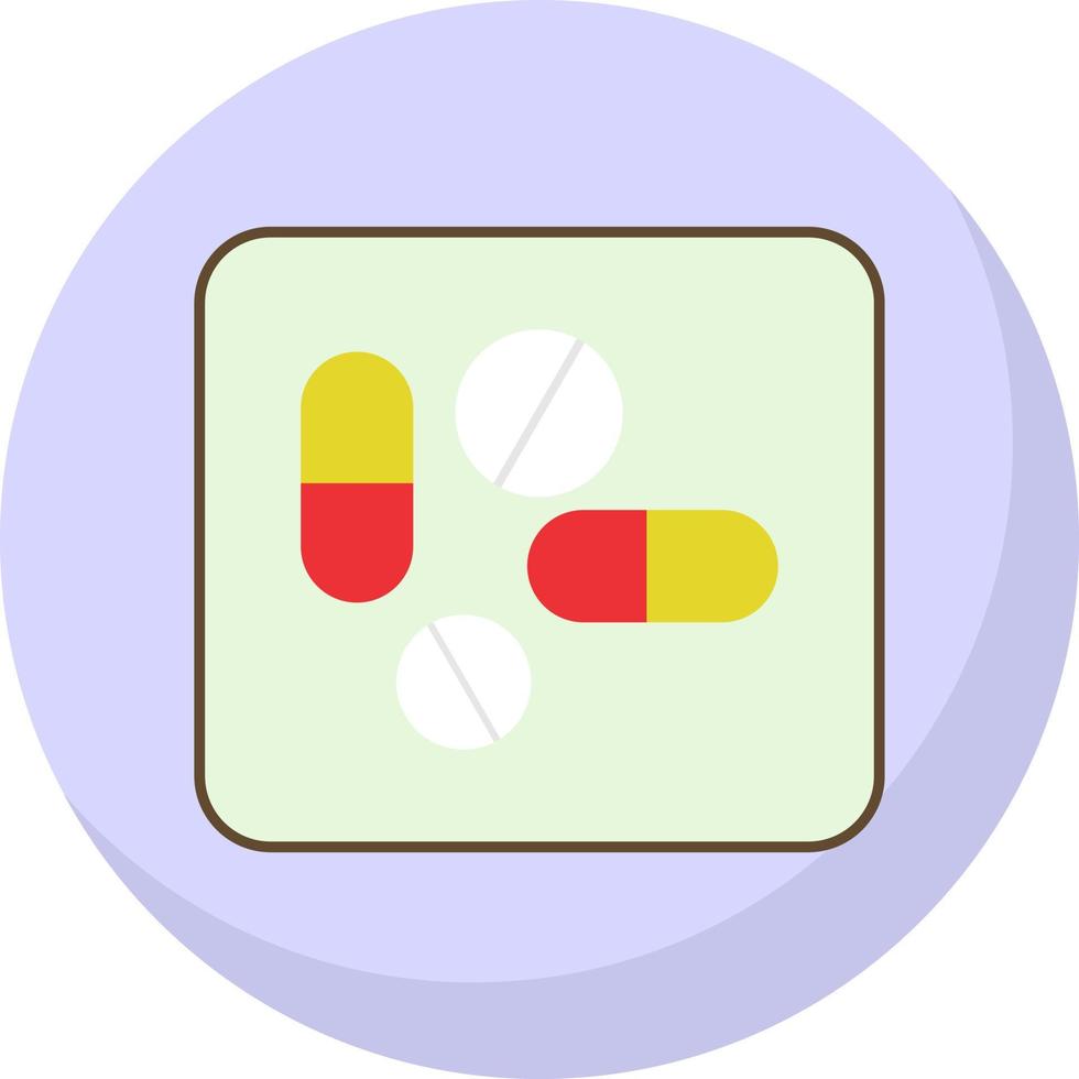 Diseño de icono de vector de pastillas y tabletas