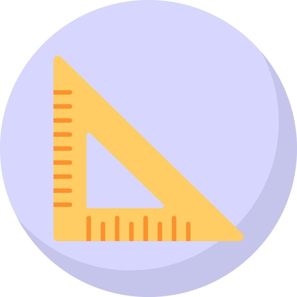 Triangular Ruler Vector Icon Design