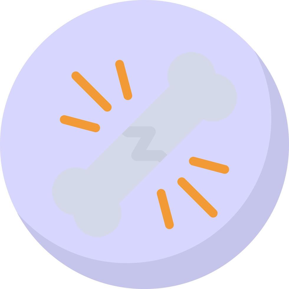 Broken Bone Vector Icon Design