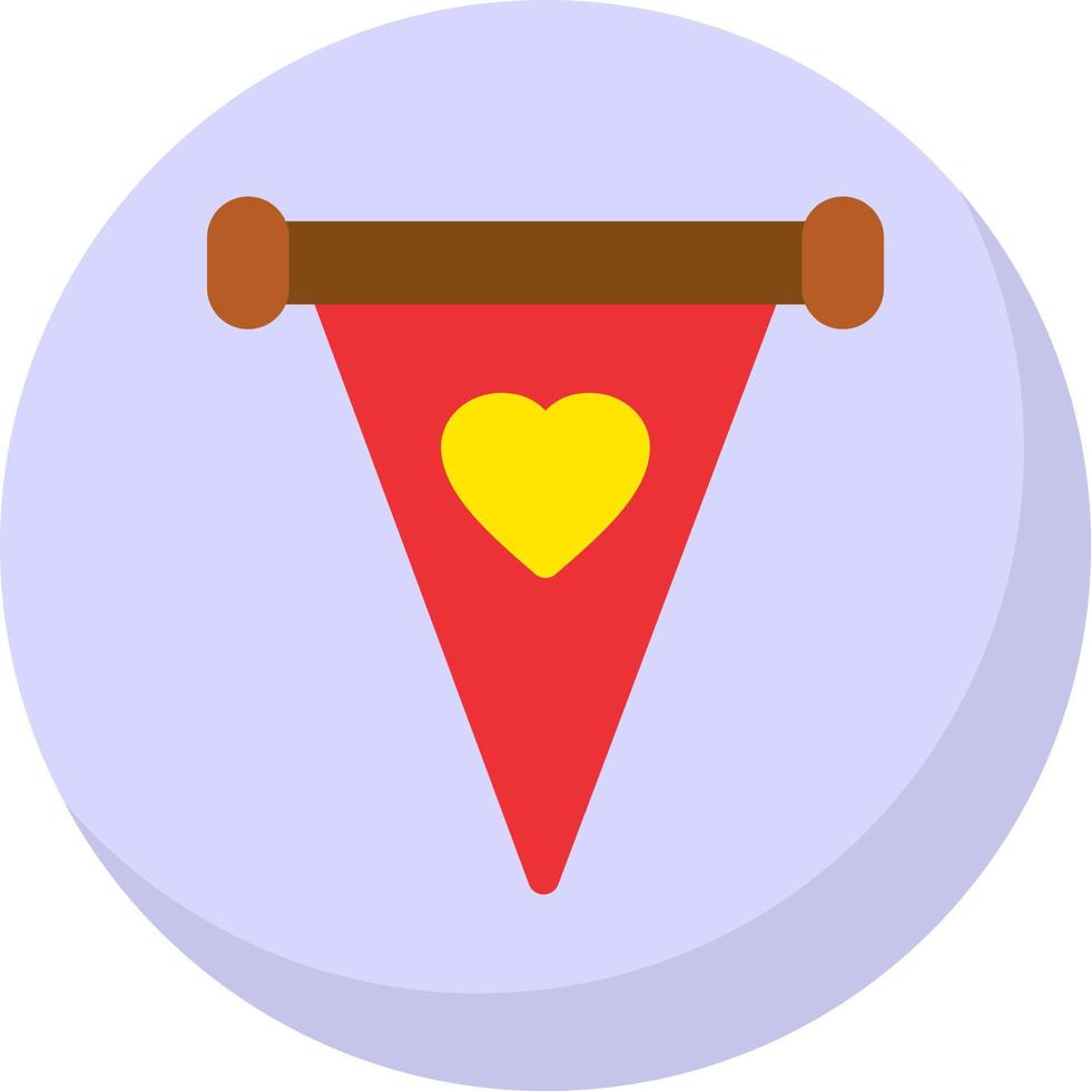 Pennant Vector Icon Design