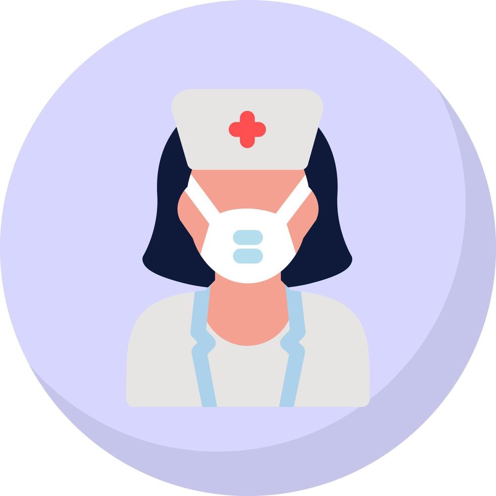 Female Surgeon Vector Icon Design