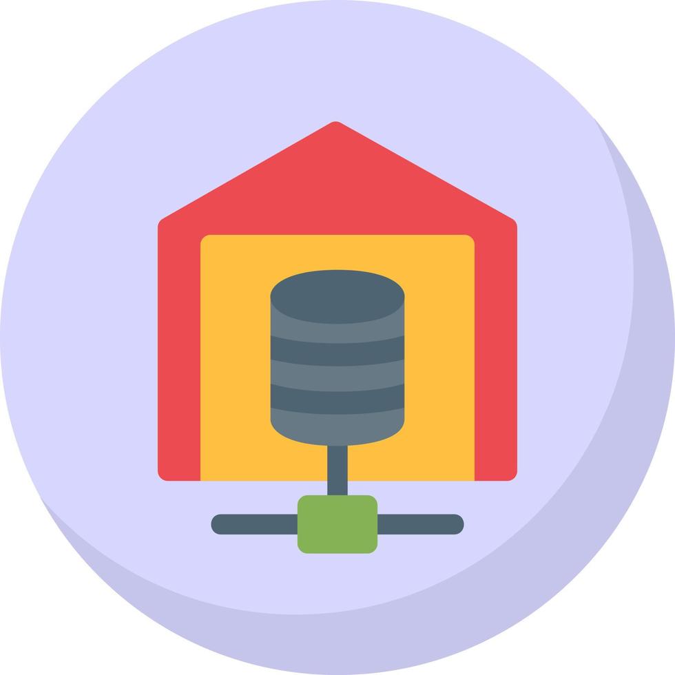 Data Warehouse Vector Icon Design