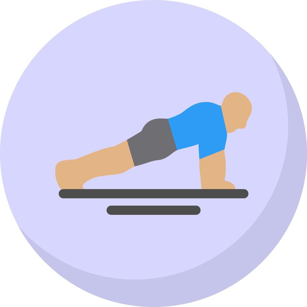 diseño de icono de vector de flexiones