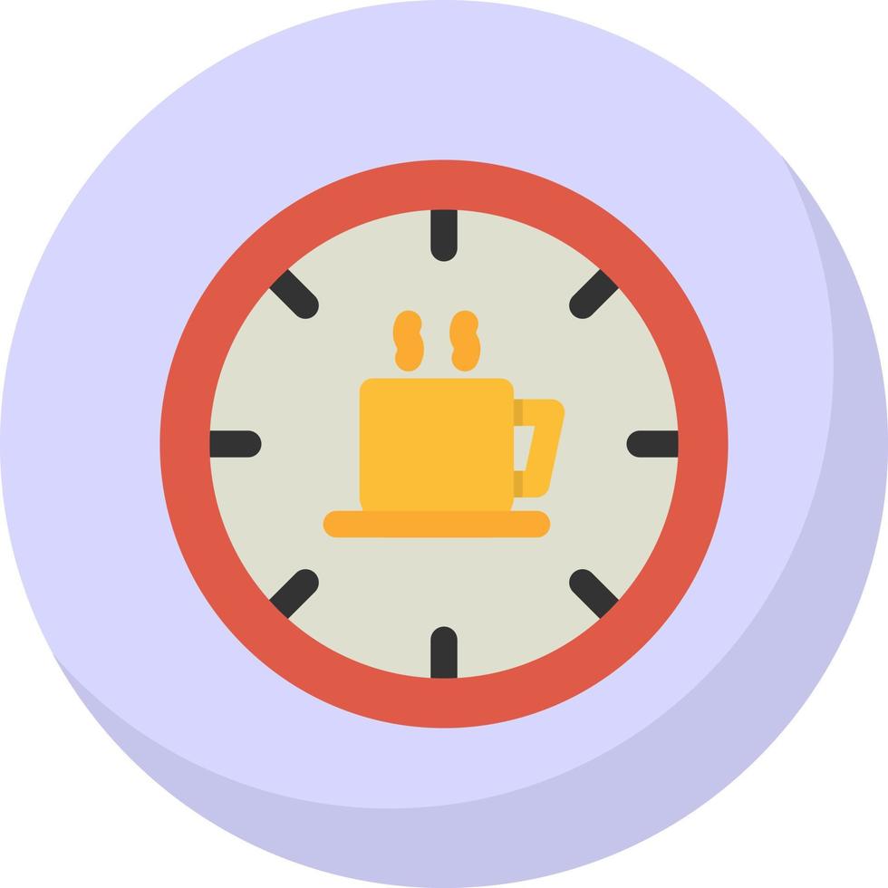 diseño de icono de vector de tiempo de café