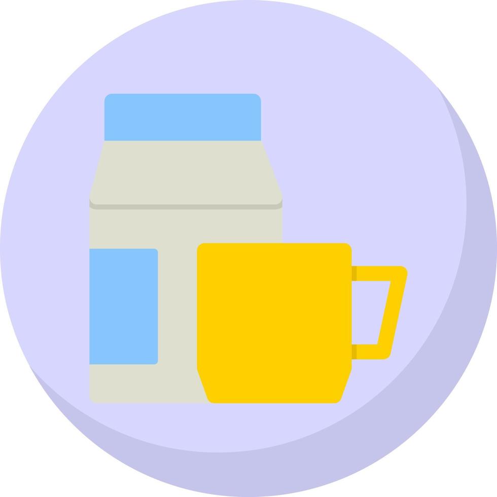 Coffee Milk Vector Icon Design