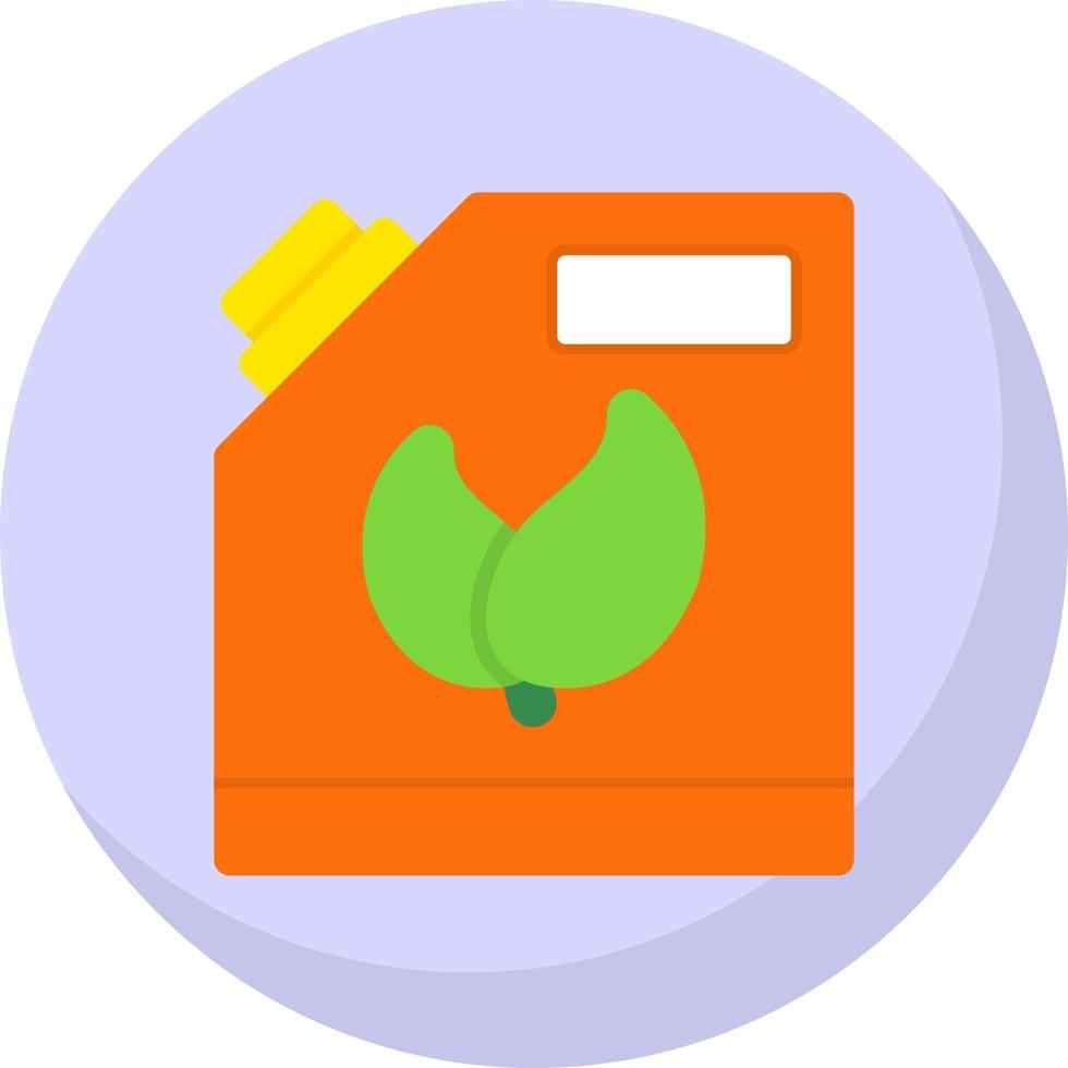 Biofuel Can Vector Icon Design