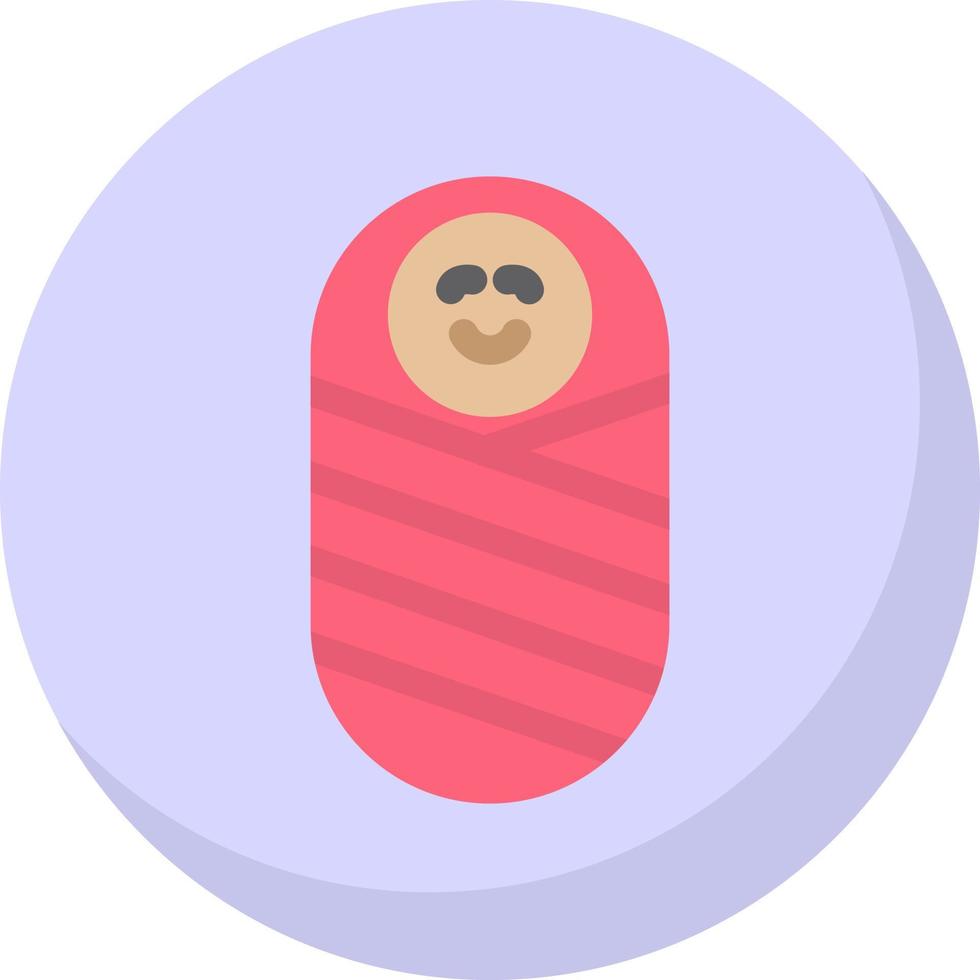 Newborn Baby Vector Icon Design