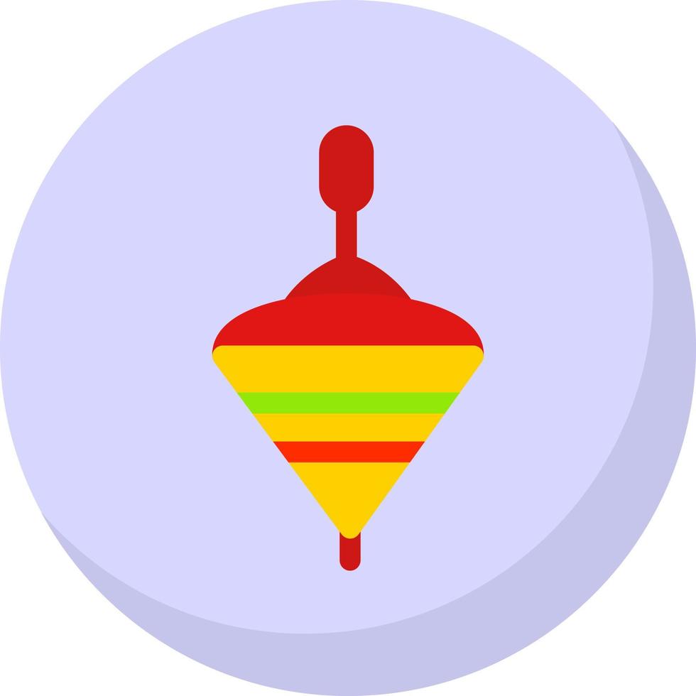 Spinning Top Vector Icon Design