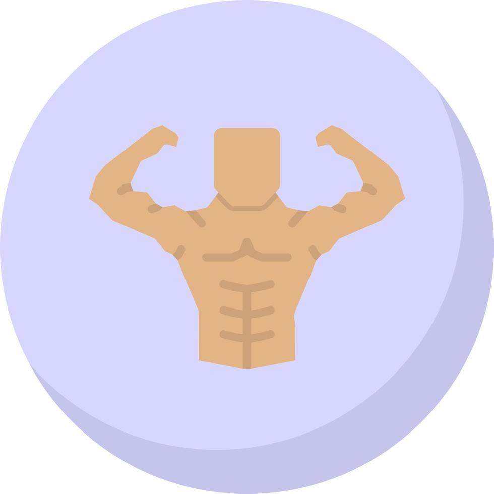 Body Builder Vector Icon Design