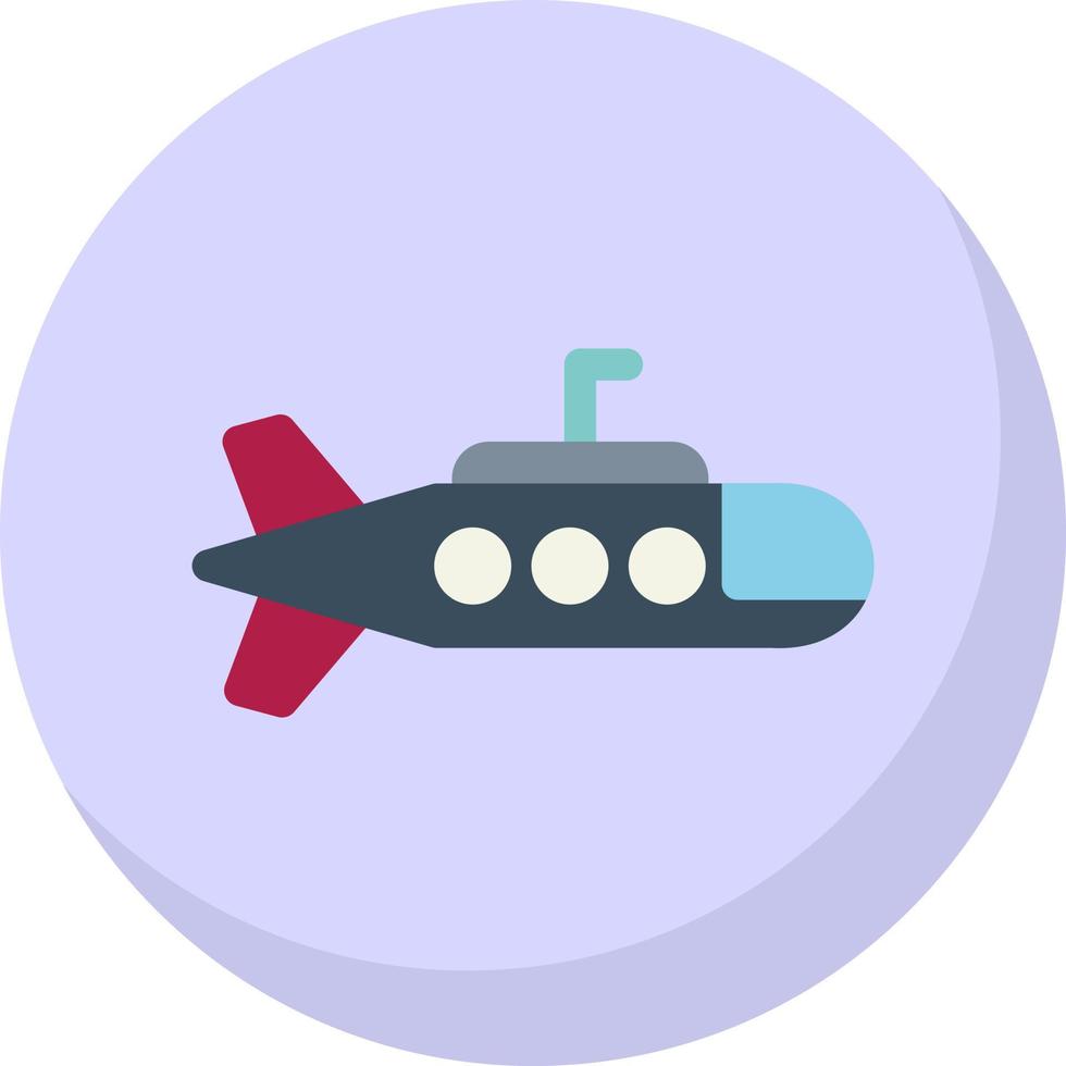 Submarine Vector Icon Design