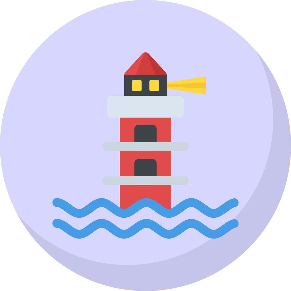 faro paisaje vector icono diseño