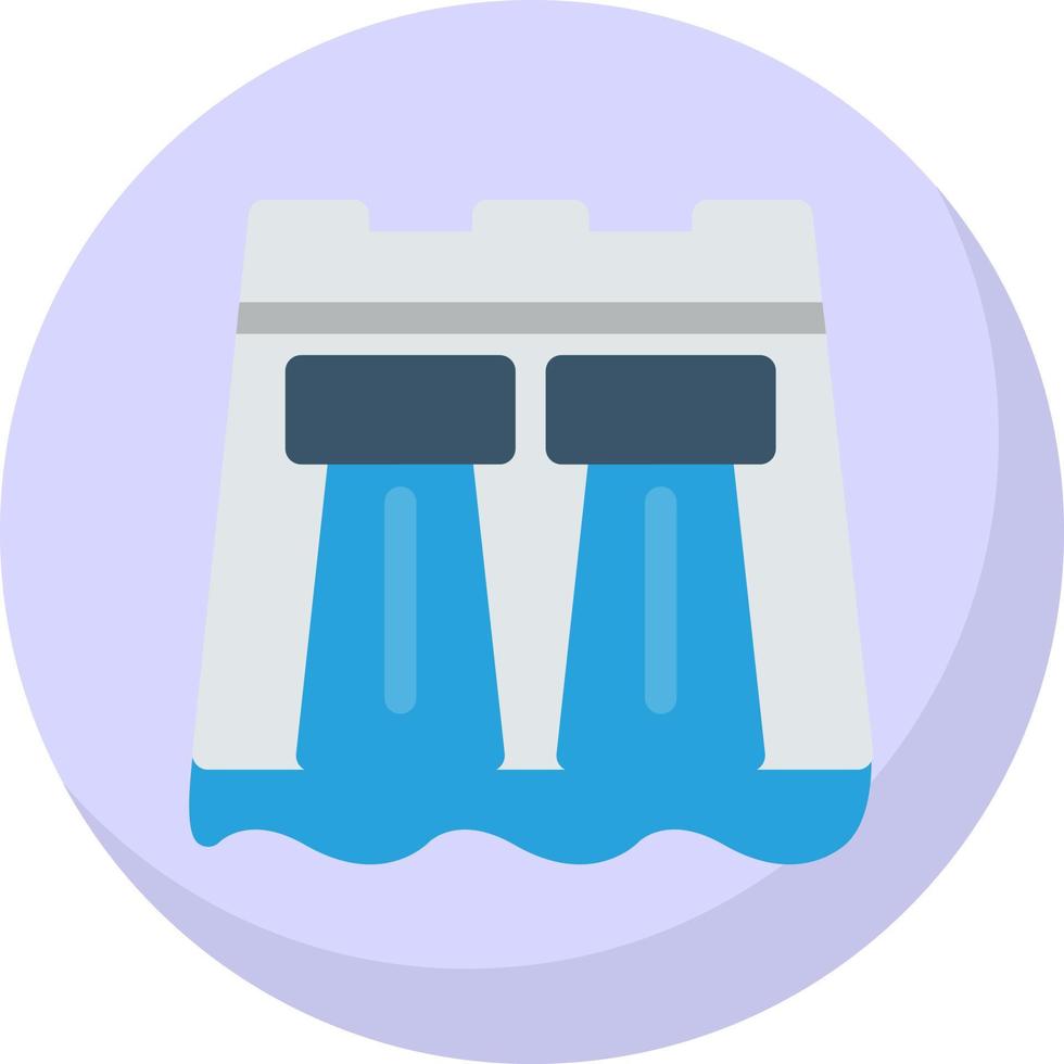Dam Vector Icon Design