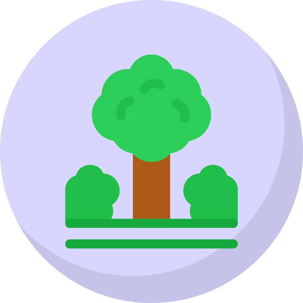 Jungle Landscape Vector Icon Design