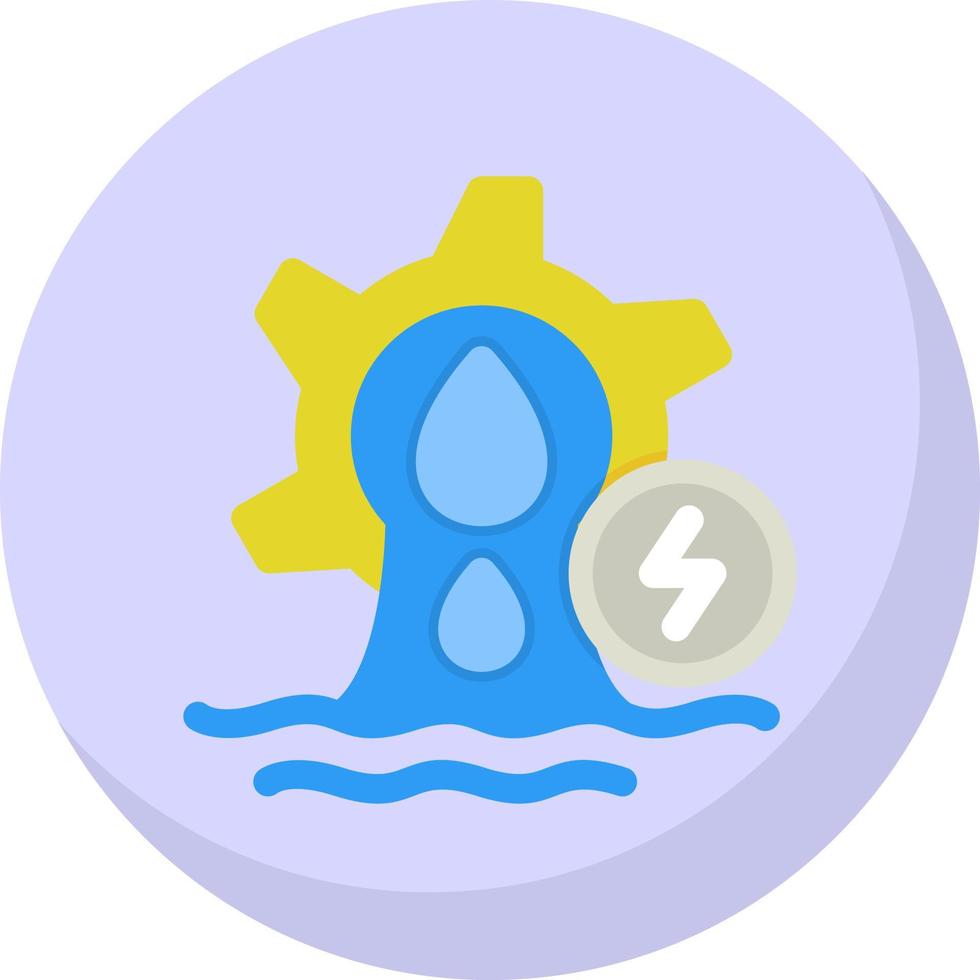 Hydro Power Vector Icon Design