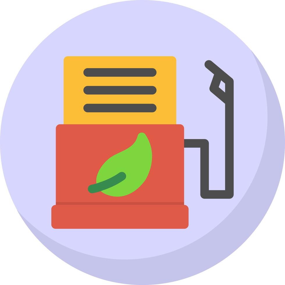 Biofuel Station Vector Icon Design