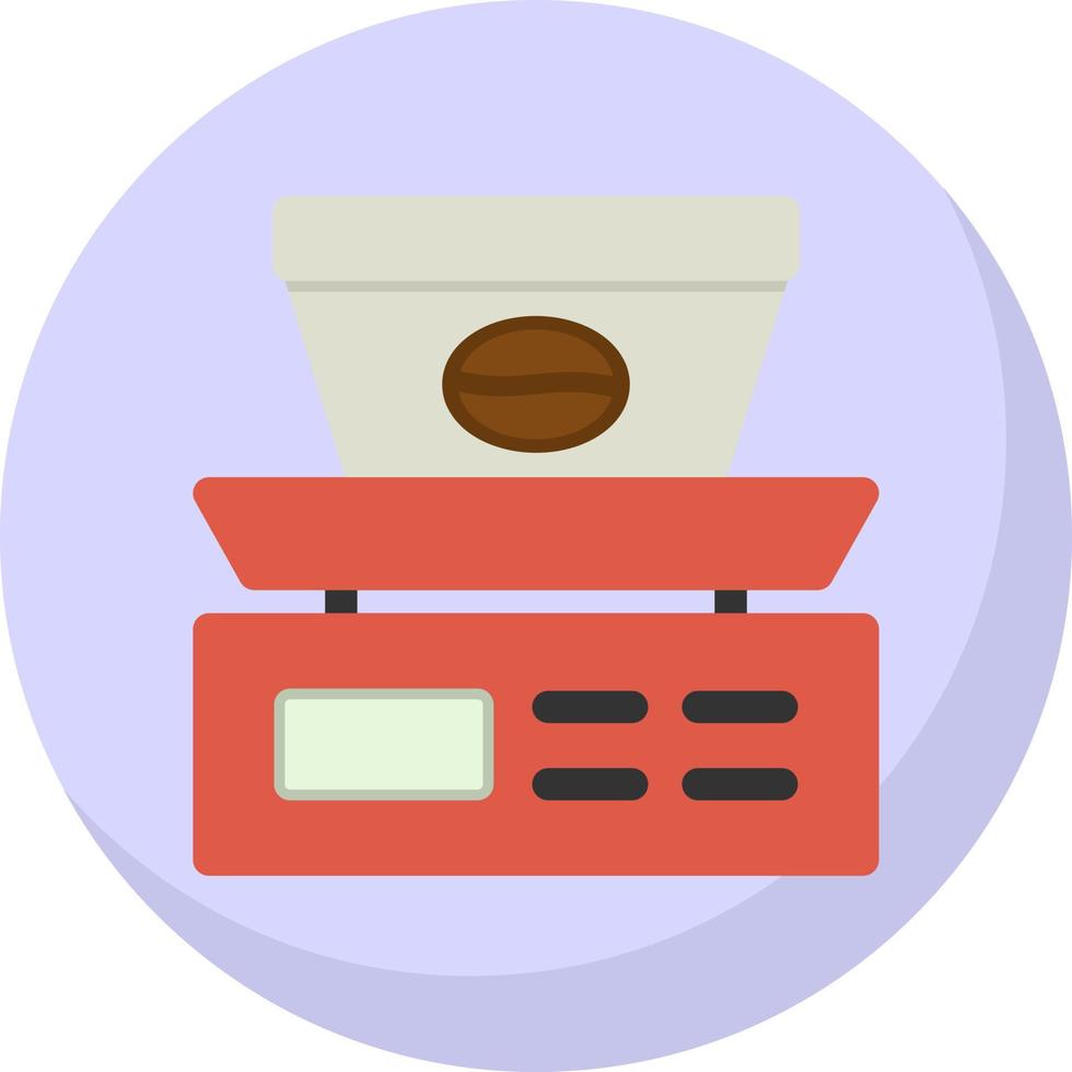 Coffee Scale Vector Icon Design