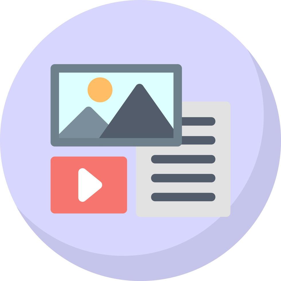 Unstructured Data Vector Icon Design