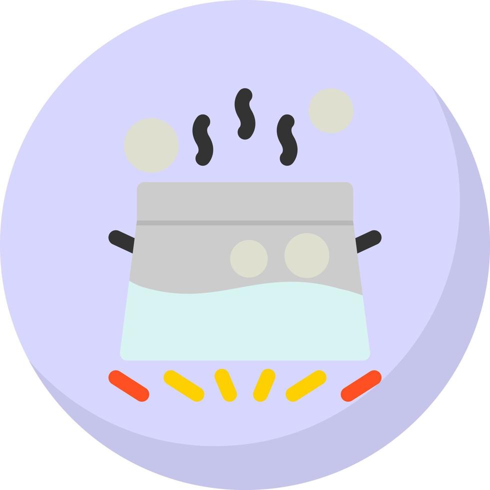 Water Boil Vector Icon Design