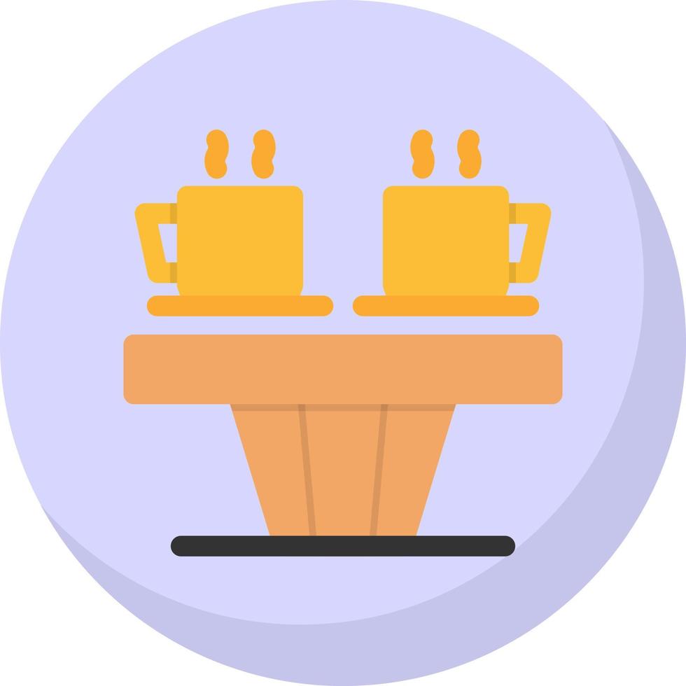 Coffee Table Vector Icon Design