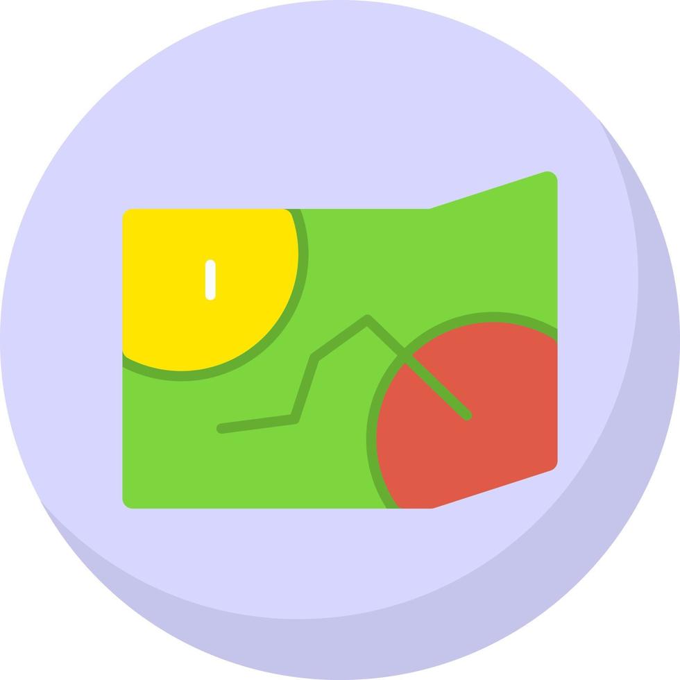 Game Map Vector Icon Design