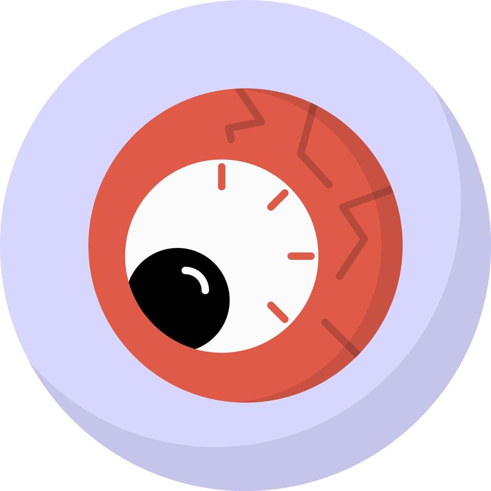 Scary Eyeball Vector Icon Design