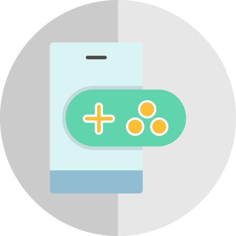 Mobile Gaming Vector Icon Design