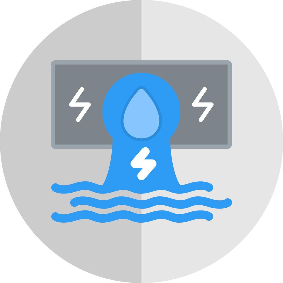 Hydroelectricity Vector Icon Design