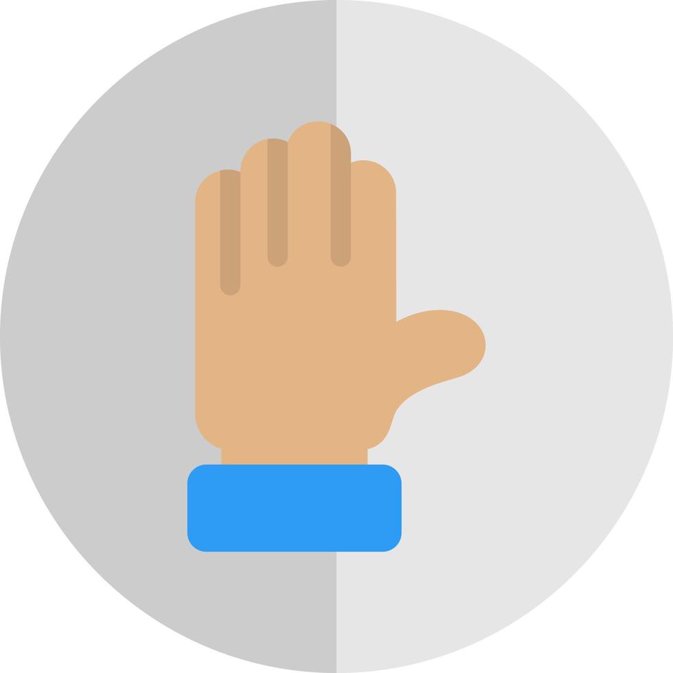 Raise Hand Vector Icon Design