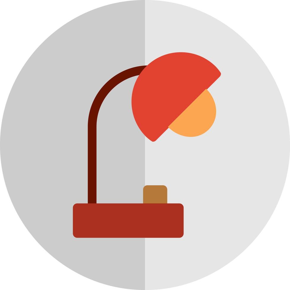 Desk Lamp Vector Icon Design