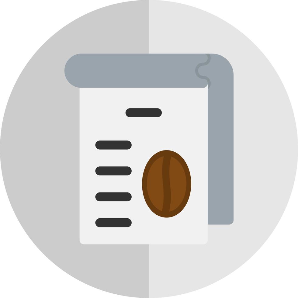 Coffee Menu Vector Icon Design