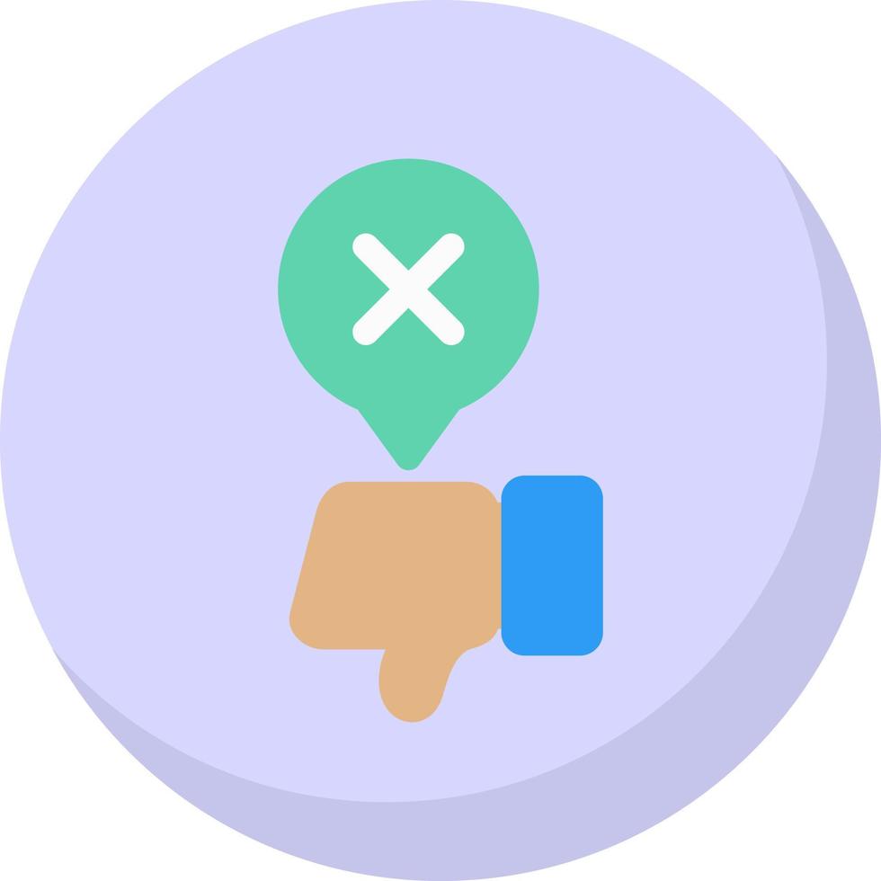 Disagree Vector Icon Design