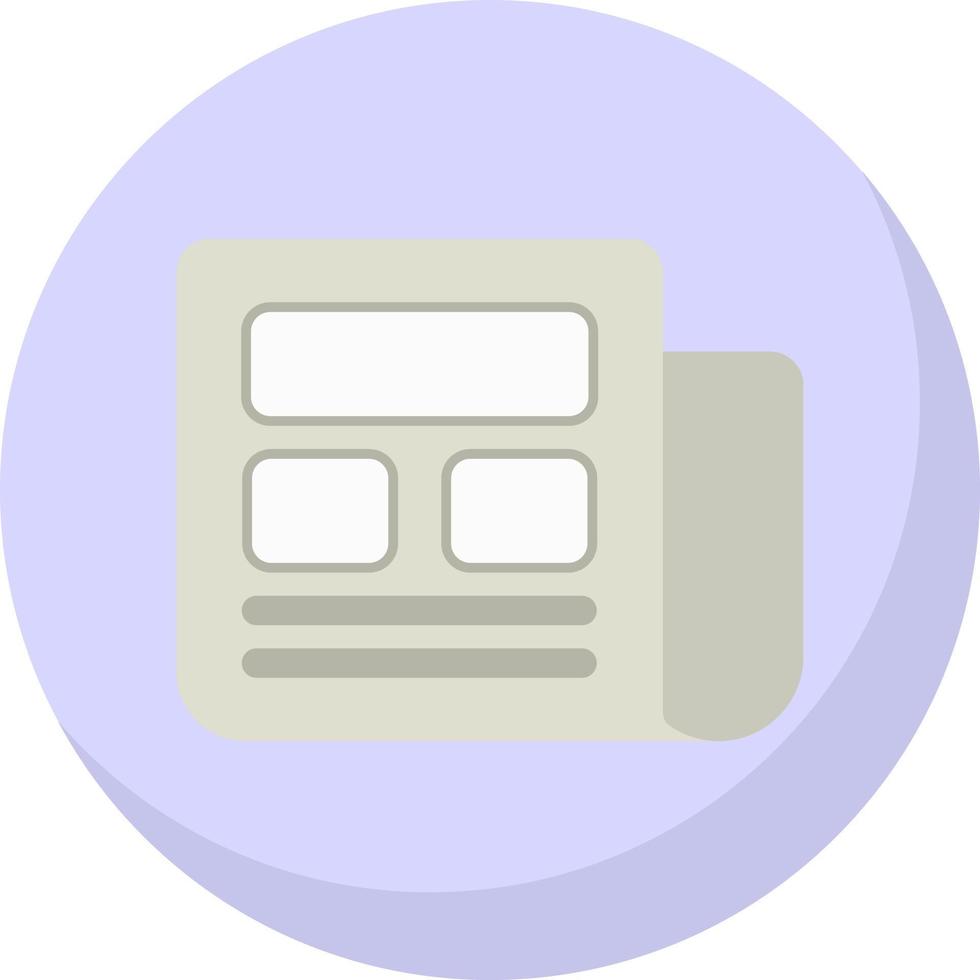 Newspaper Vector Icon Design