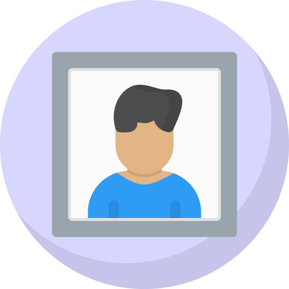 pasaporte foto vector icono diseño