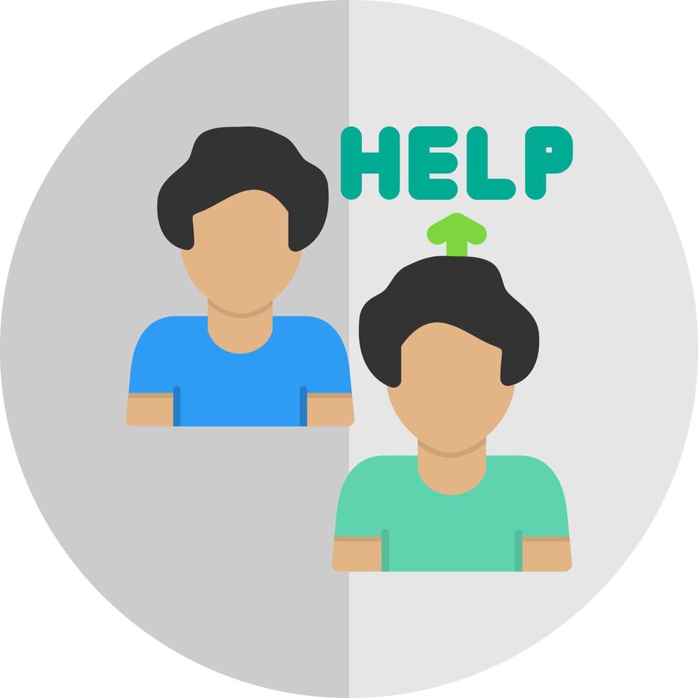 Ask For Help Vector Icon Design