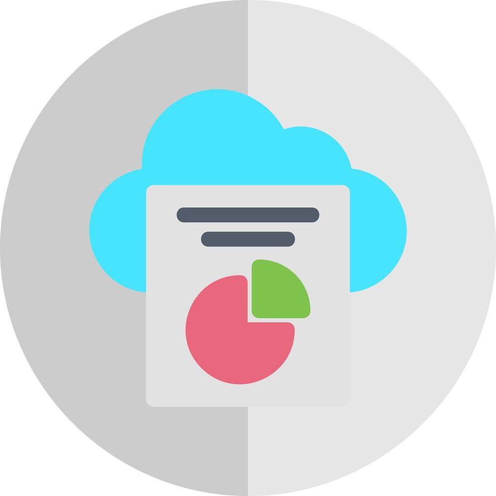 Cloud Reporting Vector Icon Design