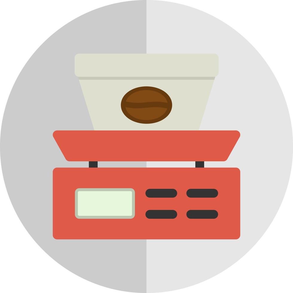 Coffee Scale Vector Icon Design